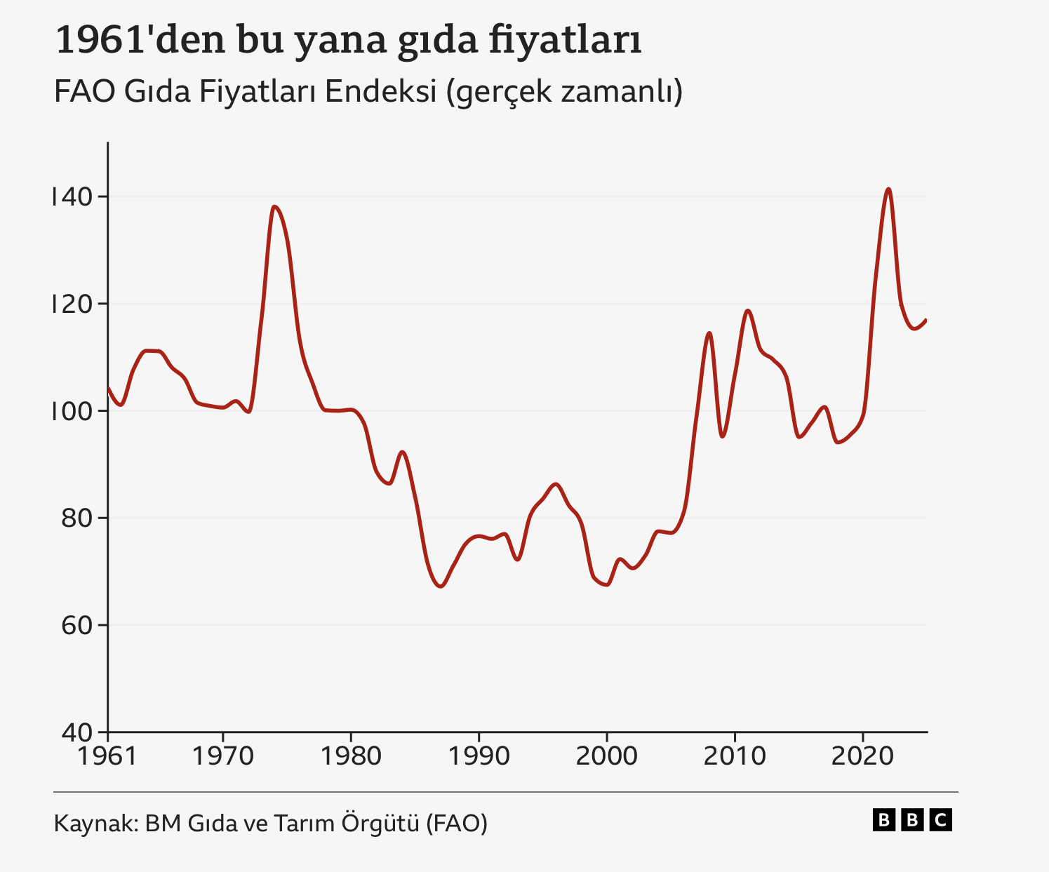 Gıda fiyatları hakkında grafik